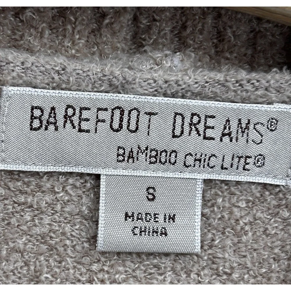 Bearfoot Dreams Long Sleeve‎ Cozy Chic Lite Circle Lounge Cardigan Taupe Small